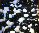 Opal B&W Mix Glass Gems