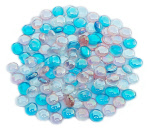 Sweet Blue Mix Glass Gems