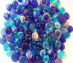Blue Shades Mix Glass Gemss