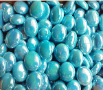 Opal Sky Blue Irid Glass Gems