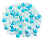 Classy Sky Blue Mix Glass Gems