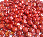 Opal Red Irid Glass Gems